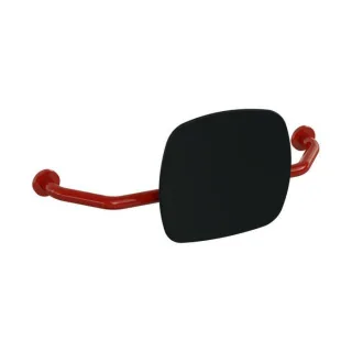 Hewi 801 Rückenstütze 801.51.917333 Wandabstand 230mm, Lehne tiefschwarz, rubinrot