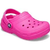 Crocs Classic Lined Clog Clog Kindergartenschuh, Hausschuh mit kuscheligem Futter
