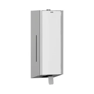 KWC Aquarotter Seifenspender, EXOS, Edelstahl, AP, 120x345x120 mm, Front ESG weiß, 2030025230 2030025230