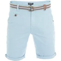 riverso Chinoshorts Herren Shorts RIVKlaas Regular Fit Bermudashorts mit Gürtel