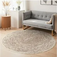 HANSE Home Teppich Cavallo, rund, Höhe: 9 mm, Wohnzimmer, Schlafzimmer, Flur, Kurzflor, meliert, Vintage, weich