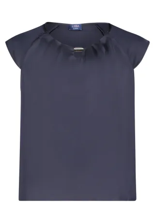 Vera Mont - Satin-Bluse Night Sky - Gr. - 46