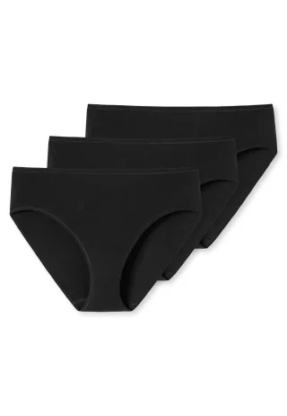 SCHIESSER - 3PACK Slip schwarz - Gr. - 44