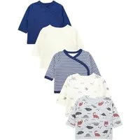 TupTam Wickelshirt TupTam Baby Jungen Langarm Wickelshirt Baumwolle 5er Set