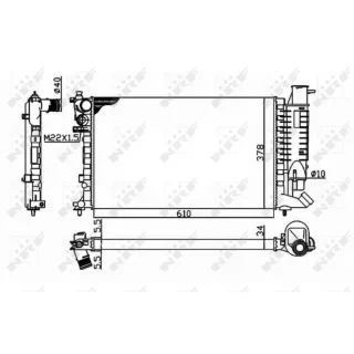 NRF Motork?hler Citroen Zx Peugeot 306 58092