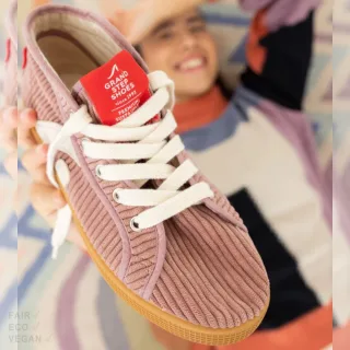 Grand Step Shoes Taylor High Top Sneaker Cord rose 42