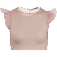 MarJo Dirndlbluse Dirndlbluse Mitterbach flamingo