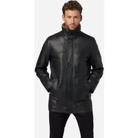 RICANO Lederjacke Jemenez Ledermantel aus Lamm-Nappa und mit abtrennbarem Kunstfell-Futter