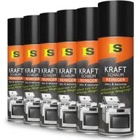 Spraytive 6x 500ml Reinigungsspray Backofen & Grillreiniger – Kraftschaum-Spray Backofenreiniger (Made in Germany)