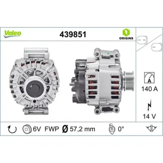 Valeo Lichtmaschine 140A Audi A3 VW Cc