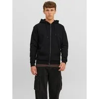Jack & Jones Kapuzensweatjacke JJEBRADLEY mit Kapuze, ideal für kalte Jahreszeit Materialmix, relaxed fit