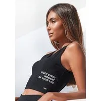 Buffalo Tanktop mit Statement Druck, Loungewear