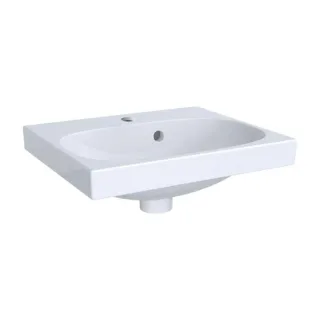 Geberit Acanto Handwaschbecken 500636018 45x38cm, mit Hahnloch, mit Überlauf, weiß KeraTect