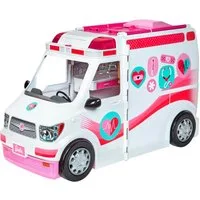 Barbie Spielzeug-Krankenwagen 2-in-1-Krankenwagen und Klinik-Spielset