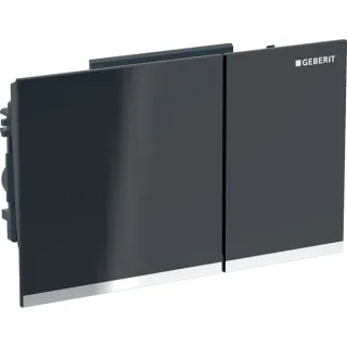 Geberit BetPl. Omega60, für 2-Mengen-Sp. Glas schwarz ET, 243118SJ1 243118SJ1