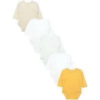 TupTam Wickelbody TupTam Baby Unisex Langarm Wickelbody Print / Uni 5er Pack