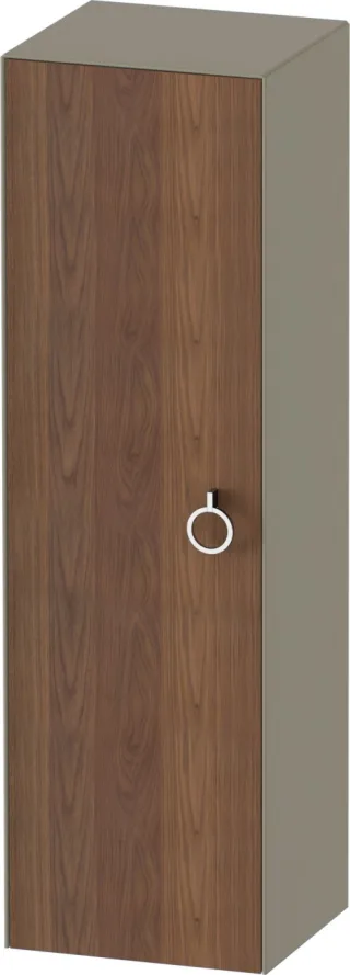 Duravit White Tulip Halbhochschrank Amerikanischer Nussbaum & Stein Grau Hochglanz & Matt 400x360x13 WT1333L77H2