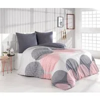 Buymax Bettwäsche Wendebettwäsche, Bettbezug-Set, 100% Baumwolle Renforce, 2 teilig, 155x220 cm, Reißverschluss, hochwertig, Blau, Weiß