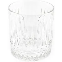 Almina Glas Elisa 6 Teiliger Trinkgläser-Set aus Glas mit Riffle Design 240 ml, 6-tlg.