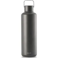 equa Trinkflasche Timeless Off Dark, aus Edelstahl, mit Tragegriff