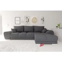 99rooms Ecksofa Antalya, Sofa L-Form, Eckcouch, mit Rückenkissen, Schlaffunktion, Strukturstoff NEVE