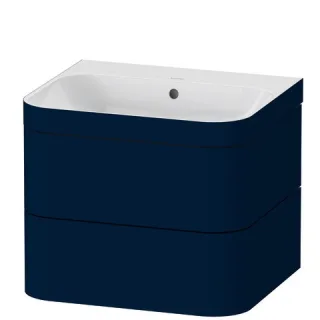 Duravit Happy D.2 Plus c-bonded Set wandhängend Nachtblau Seidenmatt 575x490x480 mm - HP4635N9898 HP4635N9898