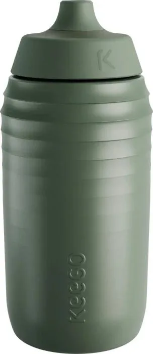 Fidlock Keego Trinkflasche mit elastischem Titan beschichtet 500 ml gravel green