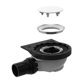 Geberit Setaplano Duschwannenablauf 154017001 für Duschfläche, mit Siphonhalterung, 50 mm