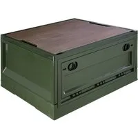 Trucky Faltbox Storage Box 35 L Camping Klappbox Klappkiste faltbar 47x35x24 cm Grün