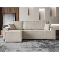 Beautysofa Ecksofa im Cordstoff HEKTOR, mit Bettkasten und Schlaffunktion