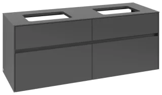 Villeroy & Boch Waschtischunterschrank Collaro C11900 1400x548x500mm 4 Ausz. für 2 Waschtisch Graphi C11900VR