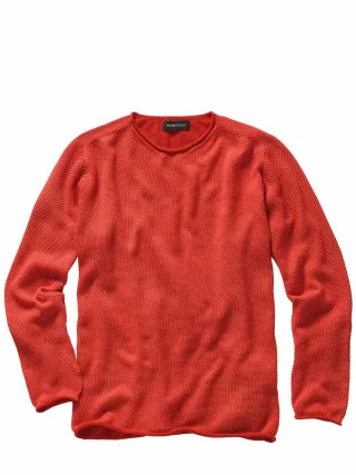 Mey & Edlich Herren Insider-Pullover Rot 100 % Baumwolle