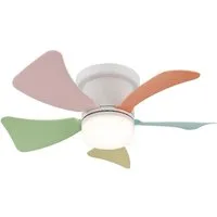 GLOBO LIGHTING Deckenleuchte, LED-Leuchtmittel fest verbaut, Warmweiß, Neutralweiß, Tageslichtweiß, Deckenventilator Deckenleuchte LED Wohnzimmerlampe Dimmbar