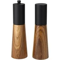 Justinus Gewürzmühle 2-teiliges Set LIFESTYLE, H 20,5 cm, Holz, Keramik manuell, mit Keramikmahlwerk