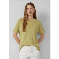 s.Oliver Kurzarmshirt T-Shirt T-Shirt im Relaxed Fit mit Garment Dye und offenem Saum