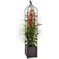 Gartenwelt Riegelsberger Blumenkasten mit Rankhilfe 3 Ebenen 30x30x160 cm für innen und außen