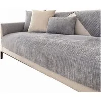 Zyronn Sofaschoner Sofadecke L-Form rutschfest – Chenille Sofaschoner für Sitzfläche, Couch Überwurfdecke & Sofa Bezug zum Schutz und Dekorieren