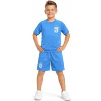 Fashion Boy Fußballtrikot Fußball Fan Set Argentinien Trikot + Shorts personalisierbar, JS05e (Set)