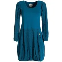 Vishes Ballonkleid Langarm Damen-Keid Ballon-Kleid Shirt-Kleid kurz loose fit Ethno, Goa, Hippie Style