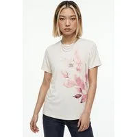 ONLY Kurzarmshirt ONLFREE LIFE MODAL S/S ATELIER TOP JRS Materialmix, Rundhals
