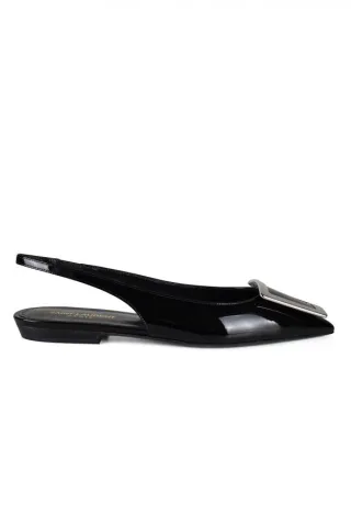 Saint Laurent Ballerinas Maxine Schwarz
