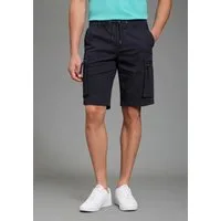Bruno Banani Cargoshorts Dehnbund Cargohose mit geradem Bein, mit Bindeband am Bund