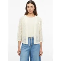 s.Oliver Cardigan Indoor-Jacke Offene Strickjacke aus Ajourjersey