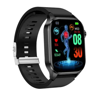 ET580 2.04 inch AMOLED HD Screen Blood Composition Measurement ECG Electrocardiogram bluetooth Call Heart Rate Blood Pre