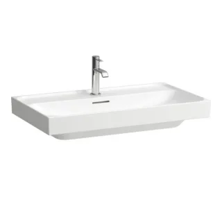 Laufen Meda Waschtisch H8101170001041 80x46cm, unterbaufähig, mit Überlauf, 1 Hahnloch, weiß