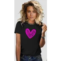 RMK T-Shirt Damen Shirt Top Sommer Love Liebe aus 100% Baumwolle