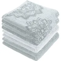 Erwin Müller Handtuch Handtuch "Bühl" 4er-Pack, Frottier/Jacquard, Walk-Frottier Motiv