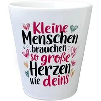 speecheese Blumentopf Kleine Menschen brauchen so große Herzen wie deins Blumentopf