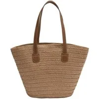 Zaewry Strandtasche Damen Böhmische Stroh Handtasche,Sommer Strandtasche Stroh Groß, für Reisen Strand