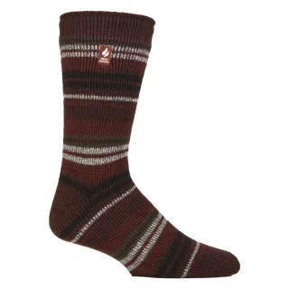 Männliche Thermo-Musterbürstsocken mit Streifen für den Winter